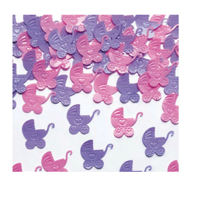 Confetti Cochecitos Rosados 16Gr 1 Uni