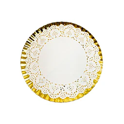Bandeja Dorada 25Cm C/Blonda 1 Uni