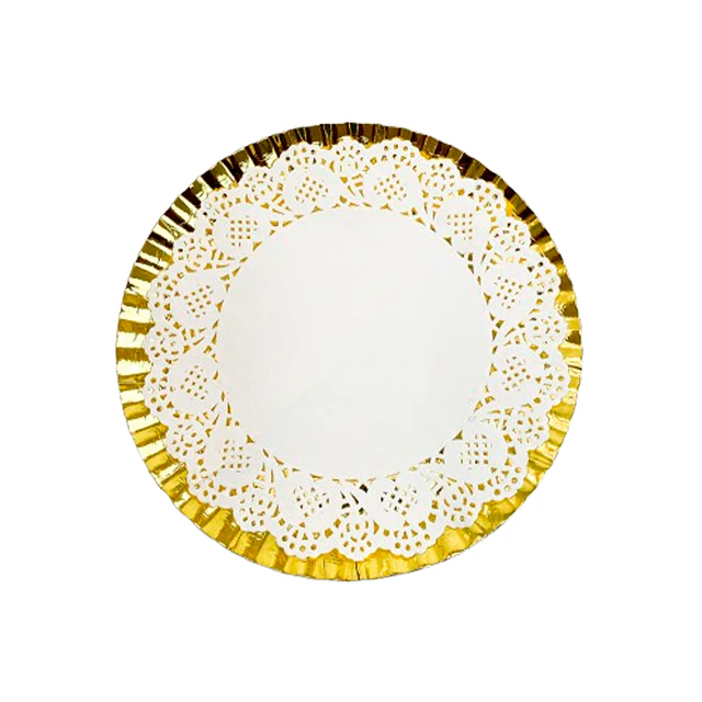 Bandeja Dorada 25Cm C/Blonda 1 Uni
