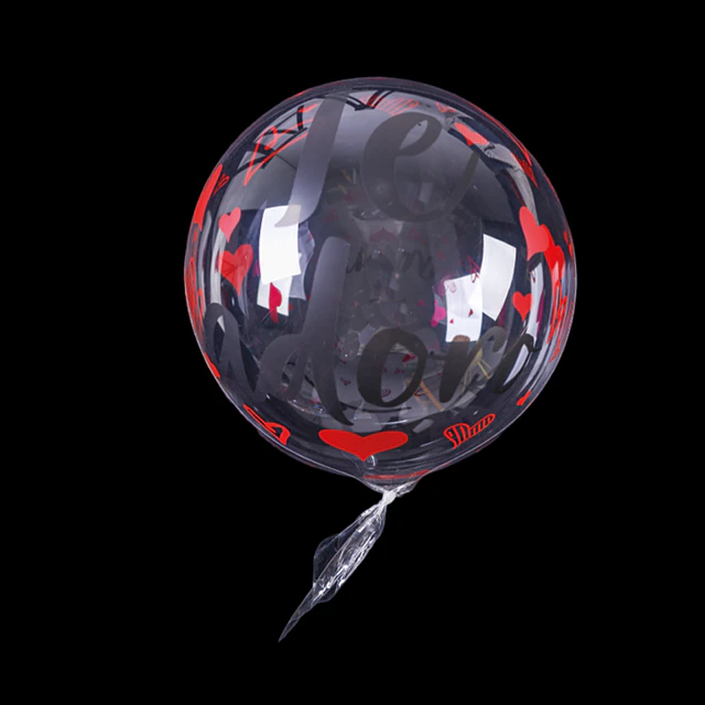 Globo Transp 20"" Te Adoro 1 Uni"