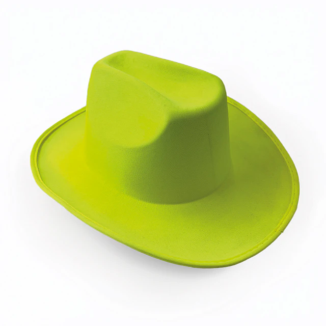 Sombrero Cowboy Amarillo Fluo 1 Uni