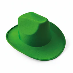 Sombrero Cowboy Verde Fluo 1 Uni