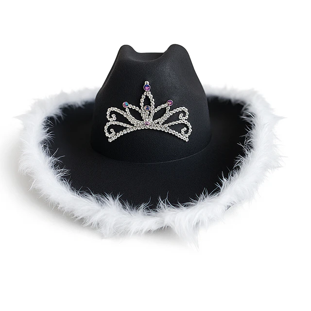 Sombrero Cowgirl Negro 1 Uni