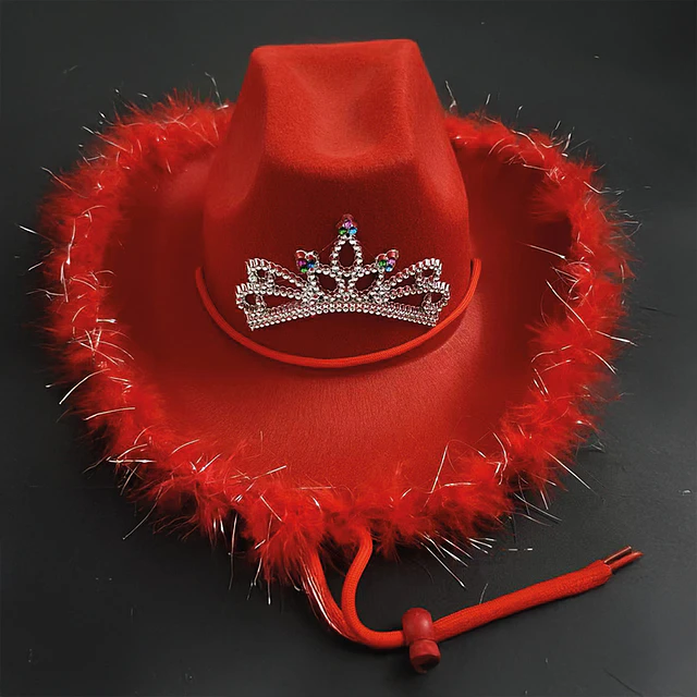 Sombrero Cowgirl Rojo 1 Uni