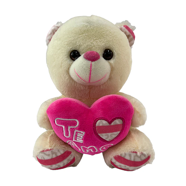 Peluche Russ Oso Blanco Coraz 25Cm 1 Uni