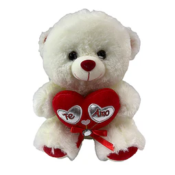Peluche Russ Oso Blanco Teamo 25Cm 1 Uni