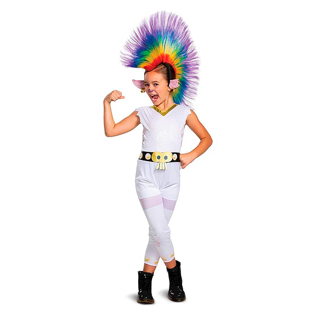 Disfraz Trolls Barb Rainbow Talla 7/8 1 Uni
