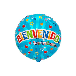 Globo Foil 18" Bienvenido 1 Uni