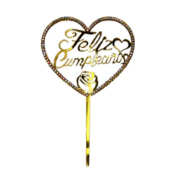 Topper Fc Corazon Dorado 16Cm 1 Uni