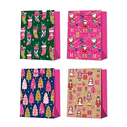 Bolsa Xmas Pink Fluo 32X26X10Cm 1 Uni