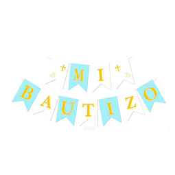 Guir Band Mi Bautizo Cel/Dor 1 Uni
