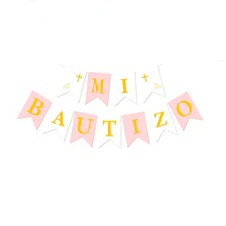Guir Band Mi Bautizo Ros/Dor 1 Uni