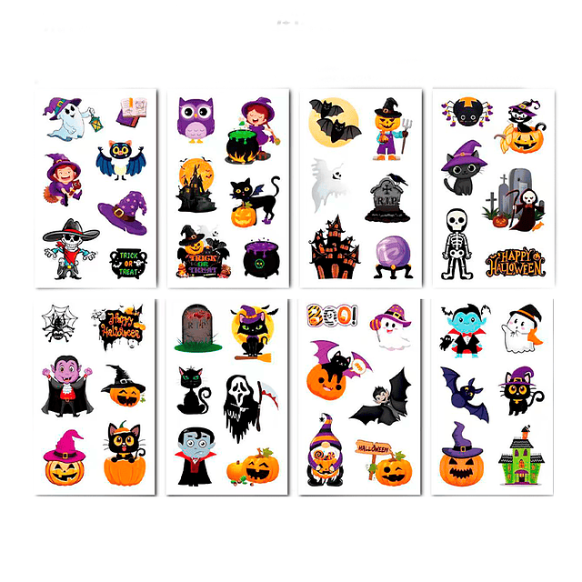 Sticker Halloween Diseños Surtidos 1 Uni