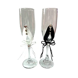 Set 2 Copas Novios B&W 1 Uni