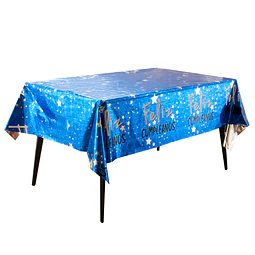 Mant Metálico Feliz cumpleaños Azul 137X183Cm 1 Uni