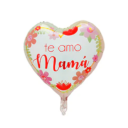 Globo Foil 18" Te amo mamá B&W 1 Uni