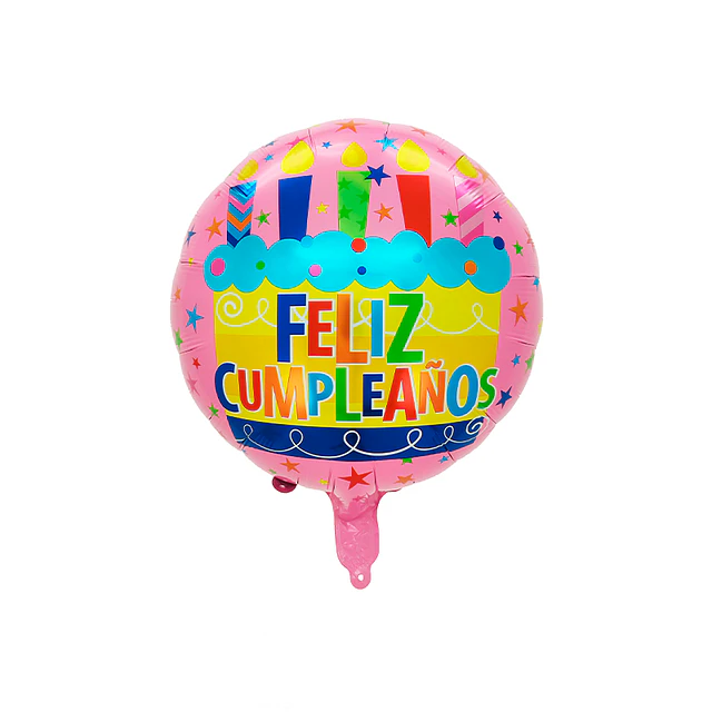 Globo Foil 18" Feliz cumpleaños Torta 1 Uni