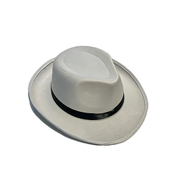 Sombrero Ganster Blanco C/Nga 1 Uni