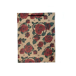 Bolsa De Regalo Kraft Rosas Extra Grande 1 Uni