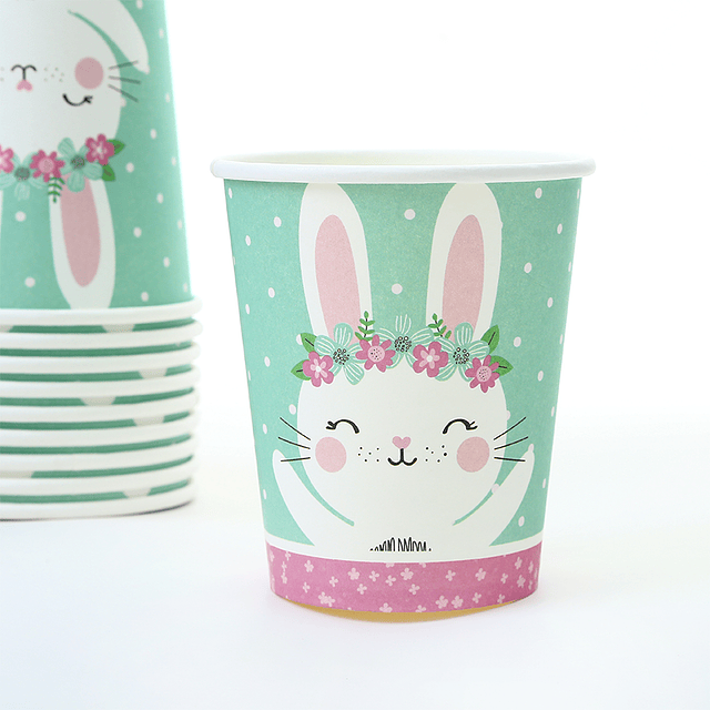 Vaso Conejita Feliz 6 Uni