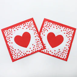 Servilleta Corazón De Corazones 20 Uni