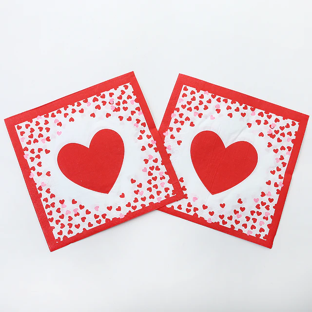 Servilleta Corazón De Corazones 20 Uni