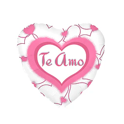 Globo Foil Te amo Blanco 1 Uni