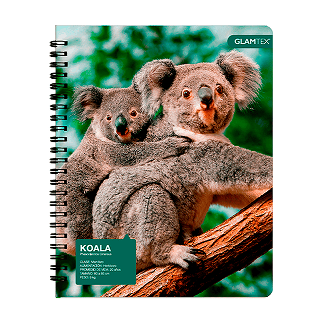 Cuaderno Universitario Tapa Dura Fauna 100Hjs 7Mm 1 Uni