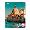 Cuaderno Universitario Tapa Dura Lugares 100Hjs 7Mm 1 Uni