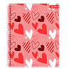 Cuaderno Universitario Tapa Dura Corazones con Foil 100Hjs 7 Mm 1 Uni
