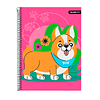 Cuaderno Carta Tapa Extra Dura Mascotas Fluo 120Hjs 7Mm 1 Uni