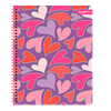 Cuaderno Universitario Tapa Dura Corazones con Foil 100Hjs 7 Mm 1 Uni