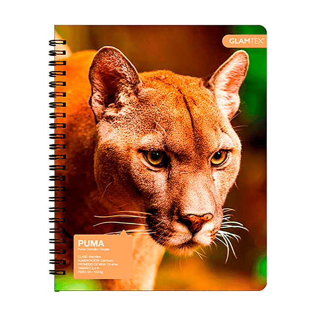 Cuaderno Universitario Tapa Dura Fauna 100Hjs 7Mm 1 Uni