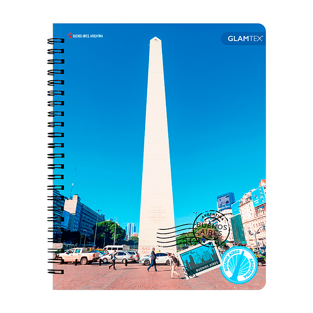 Cuaderno Universitario Tapa Dura Lugares 100Hjs 7Mm 1 Uni