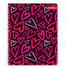 Cuaderno Universitario Tapa Dura Corazones con Foil 100Hjs 7 Mm 1 Uni
