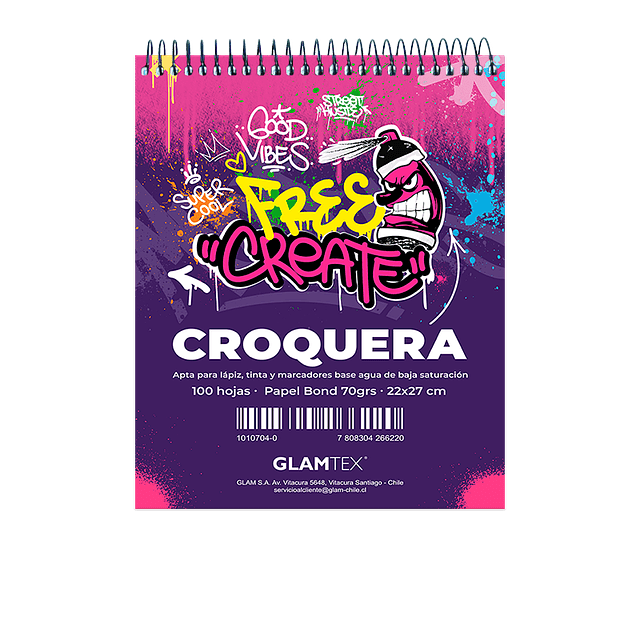 Croquera Basic 22 X 27 Cm 100Hjs 70Gr Carta 1 Uni