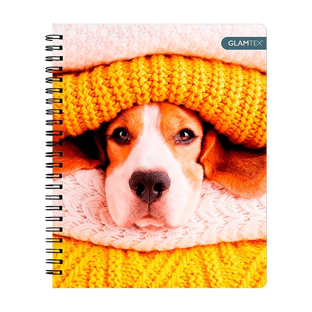 Cuad Universitario Mascotas Tapa Dura 100Hjs 7Mm 1 Uni