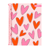 Cuaderno Carta Tapa Extra Dura Corazones con Foil 120Hjs 7 Mm 1 Uni
