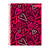 Cuaderno Carta Tapa Extra Dura Corazones con Foil 120Hjs 7 Mm 1 Uni