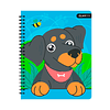 Cuaderno Universitario Mascotas Fluo Tapa Dura 100Hjs 7Mm 1 Uni