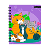 Cuaderno Universitario Mascotas Fluo Tapa Dura 100Hjs 7Mm 1 Uni