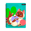 Cuaderno Universitario Mascotas Fluo Tapa Dura 100Hjs 7Mm 1 Uni