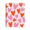 Cuaderno Universitario Tapa Dura Corazones con Foil 100Hjs 7 Mm 1 Uni