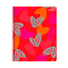 Cuaderno Universitario Tapa Dura Corazones con Foil 100Hjs 7 Mm 1 Uni
