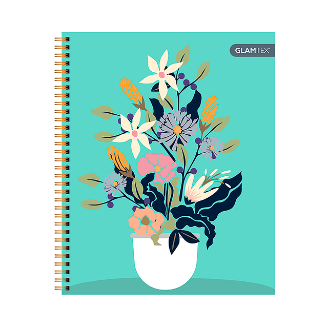 Cuaderno Universitario Top Tapa Extra Dura Flores 100Hjs 7Mm 1 Uni
