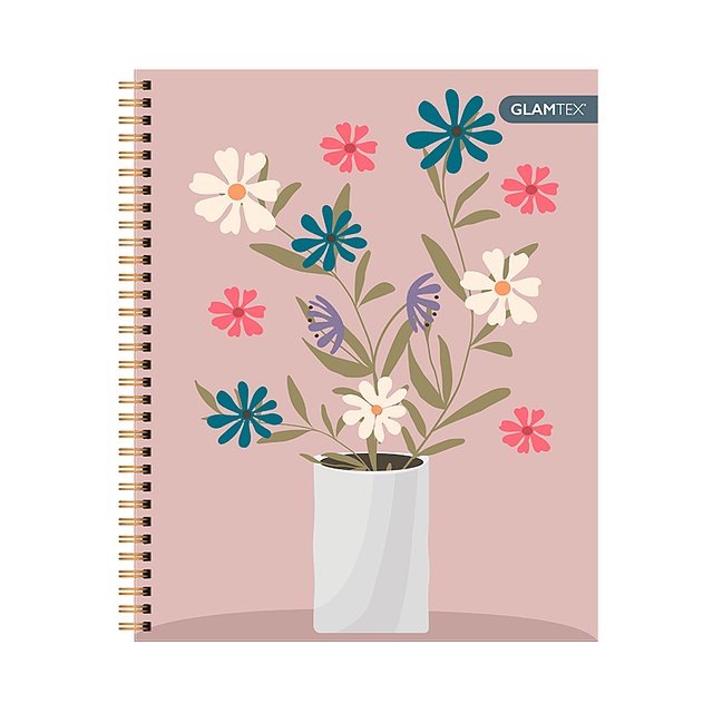 Cuaderno Universitario Top Tapa Extra Dura Flores 100Hjs 7Mm 1 Uni