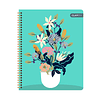 Cuaderno Universitario Tapa Dura Flores 100Hjs 7Mm 1 Uni