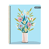 Cuaderno Universitario Tapa Dura Flores 100Hjs 7Mm 1 Uni