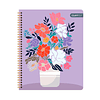 Cuaderno Universitario Tapa Dura Flores 100Hjs 7Mm 1 Uni