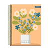 Cuaderno Carta Tapa Extra Dura Flores 120Hjs 7mm 1 Uni